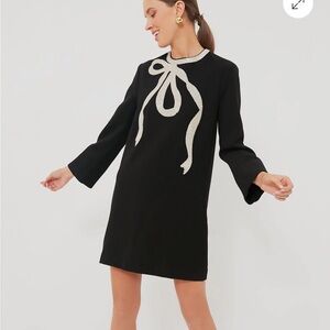 Tuckernuck | NEW Black Bow Jamie Long Sleeve Sequins Mini Dress Size M